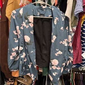 Torrid Blue Floral Blazer
